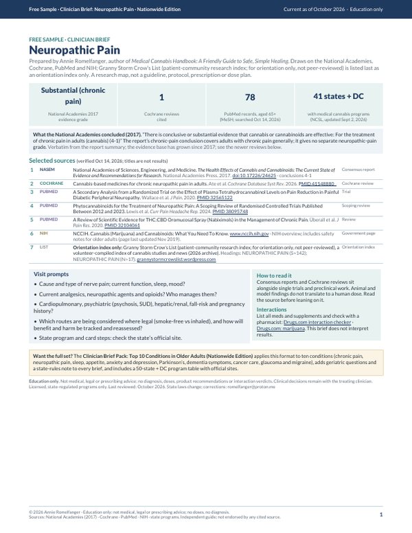 Cover of Free Sample: Neuropathic Pain Brief